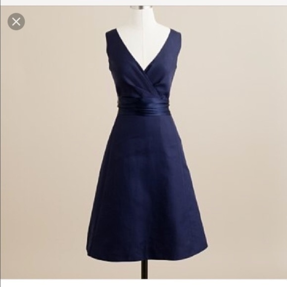 J. Crew Dresses & Skirts - J CREW Navy Blue FIT & FLARE DRESS New NWT 00